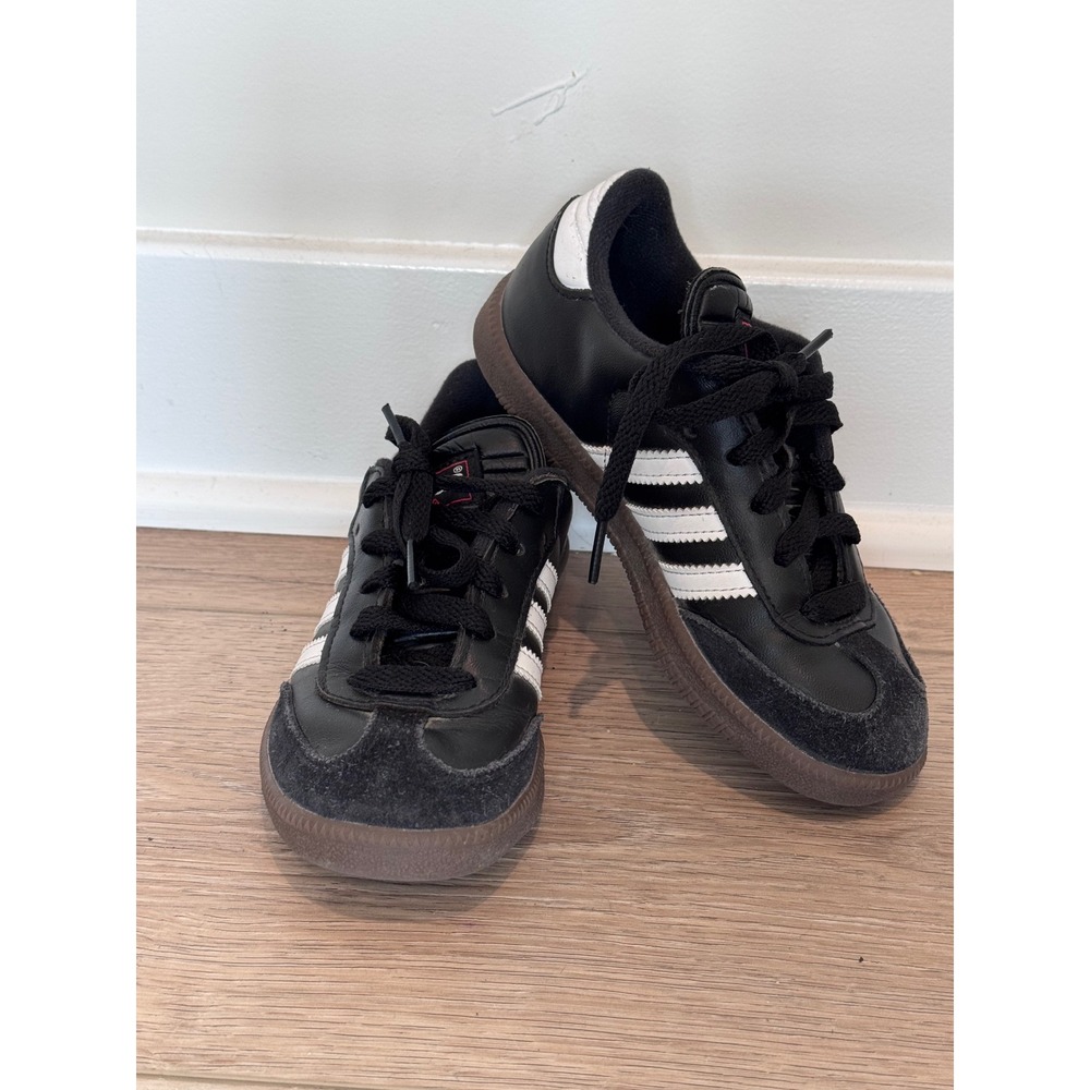 Adidas Samba Classic Kids Black White Gum Sneakers 036516 Size 12.5K